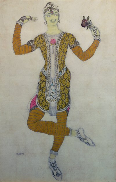 Costume design for Nijinsky in Le Festin by Leon Bakst